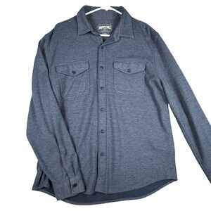 American Eagle Outfitters‎ Men's Long Sleeve Flannel Shirt Blue Heather Size L